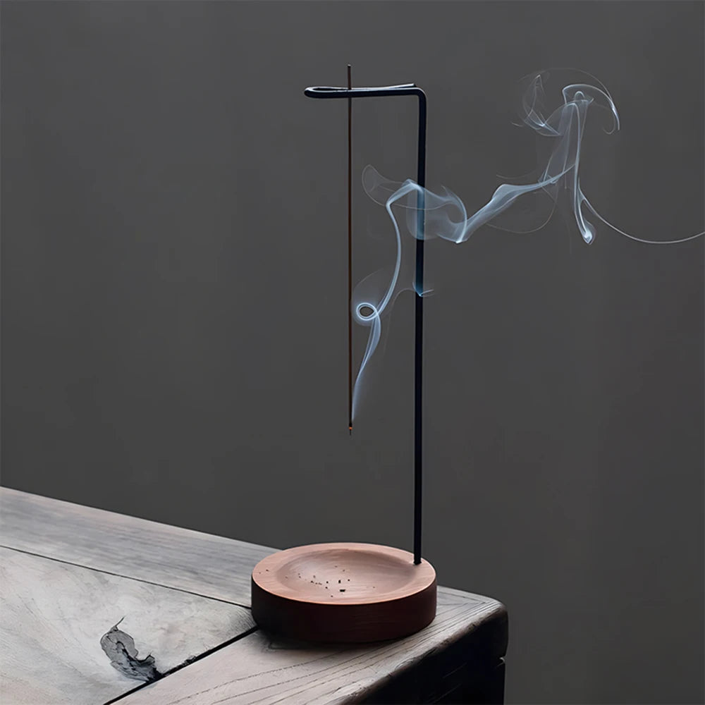 Modern Hanging Incense Burner – Minimalist Wooden Incense Holder for Relaxation Spaces
