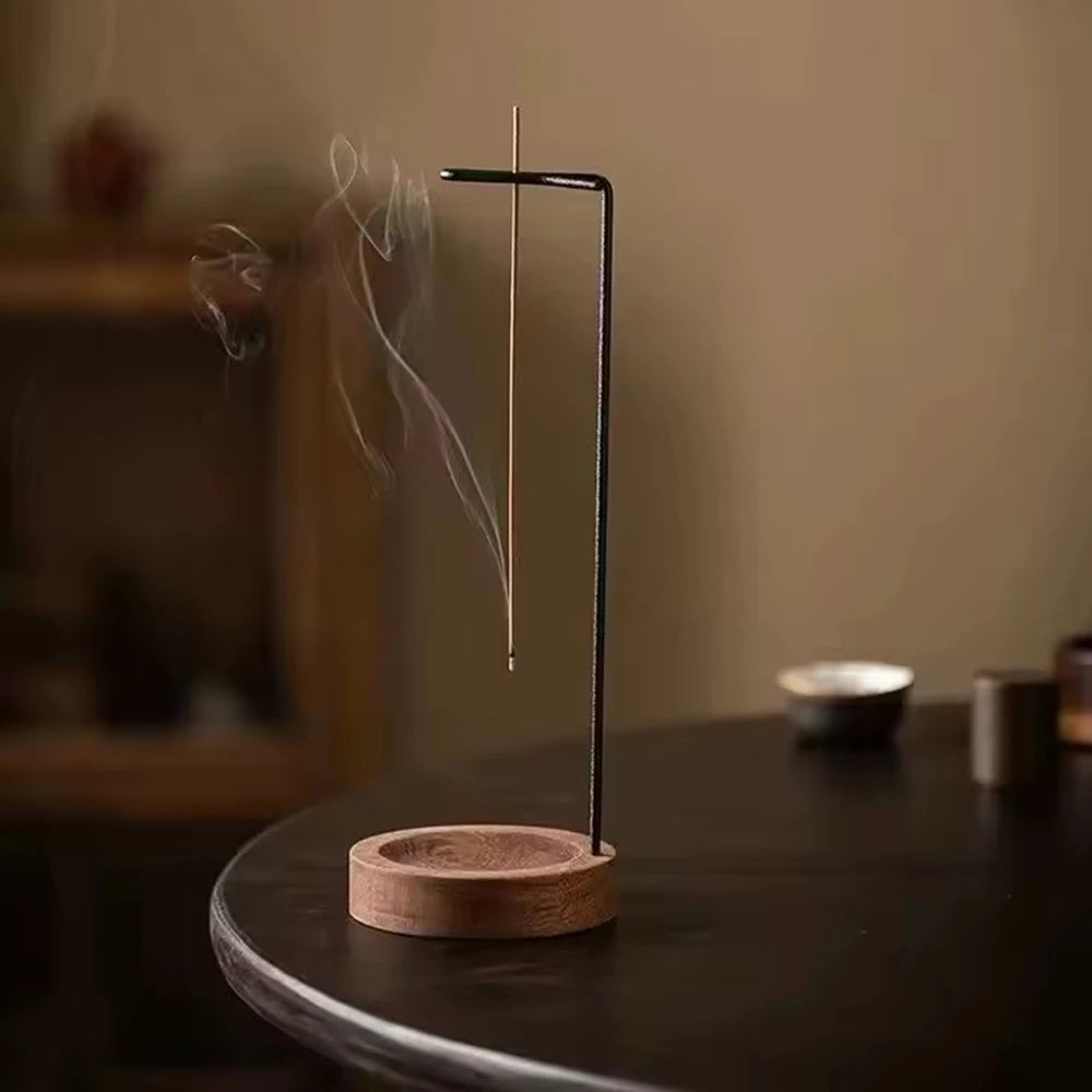 Modern Hanging Incense Burner – Minimalist Wooden Incense Holder for Relaxation Spaces