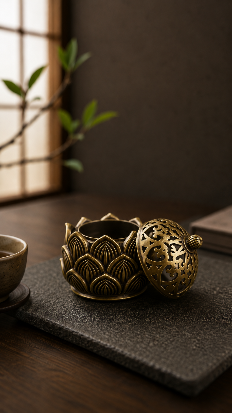 Zen Lotus Incense Stick Holder