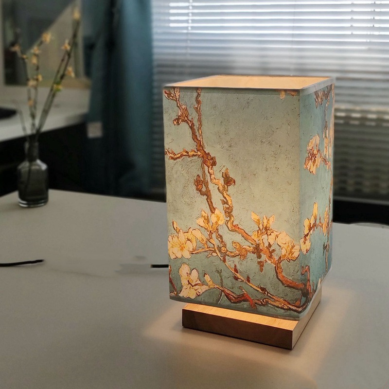 Table Lamp with Artistic Retro Shade