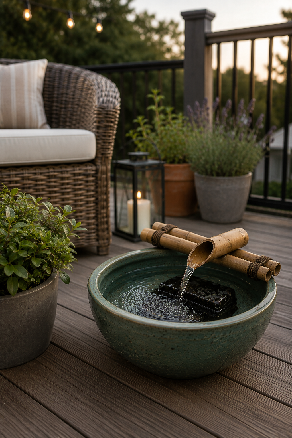 Zen Bamboo Water Fountain